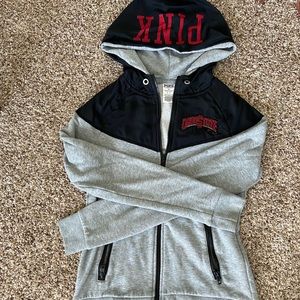 VS Pink Ohio State zip up hoodie